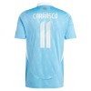 Camisolas Bélgica Carrasco 11 2º Equipamento Alternativa Euro 2024 Manga Curta